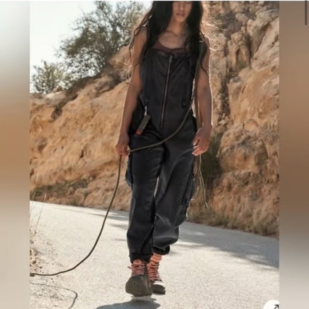 FP Movement by Free People Charcoal Black Jumpsuit